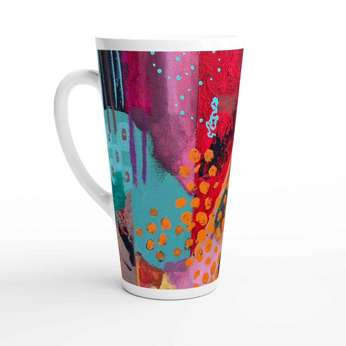 White Latte 17oz Ceramic Mug - Journeys of the Mind