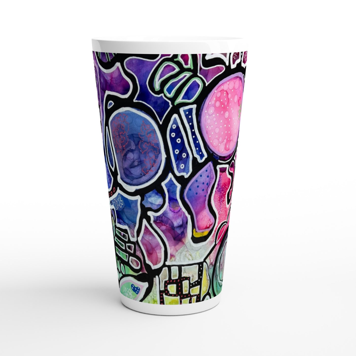 White Latte 17oz Ceramic Mug - Urban Funk