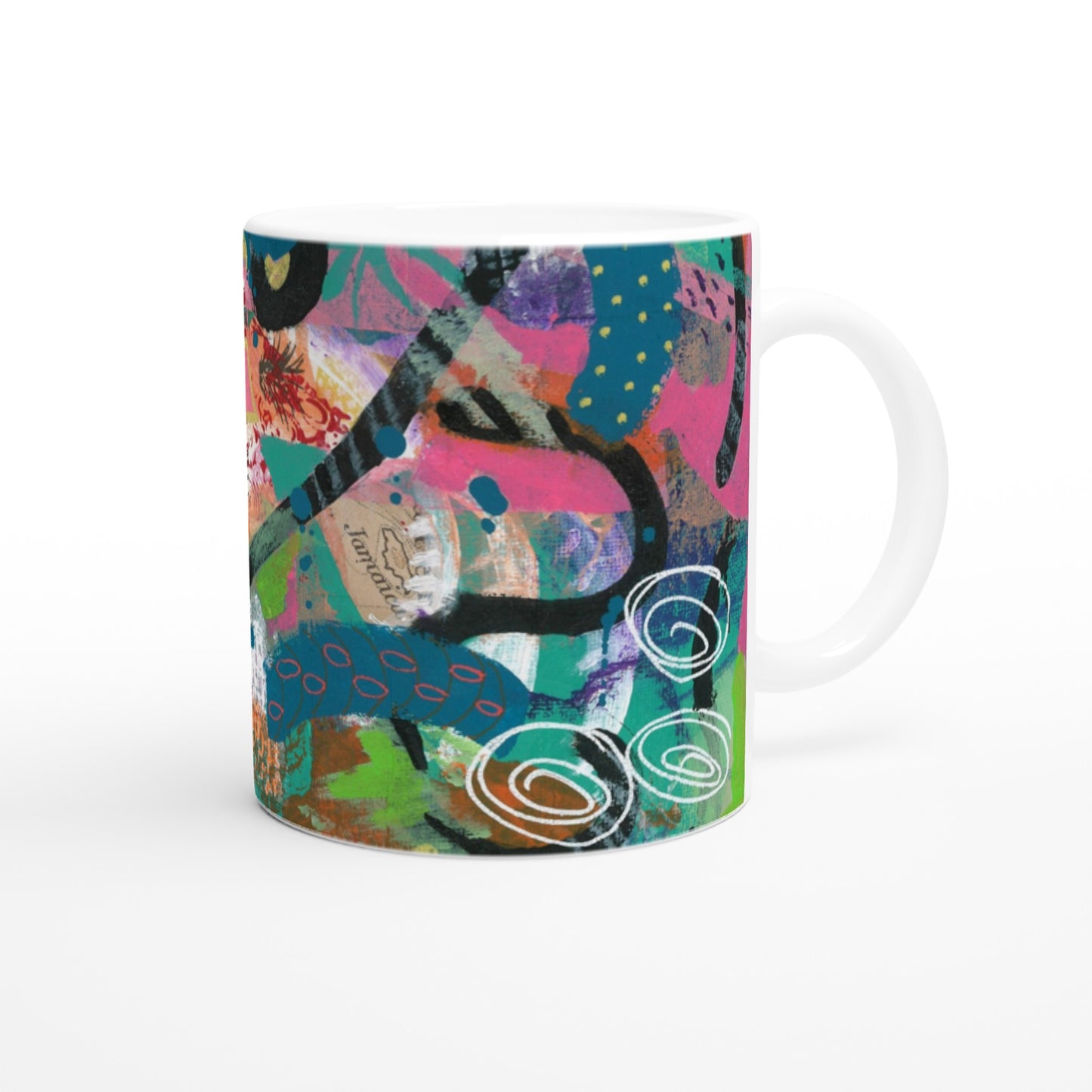 White 11oz Ceramic Mug - Island Vibes