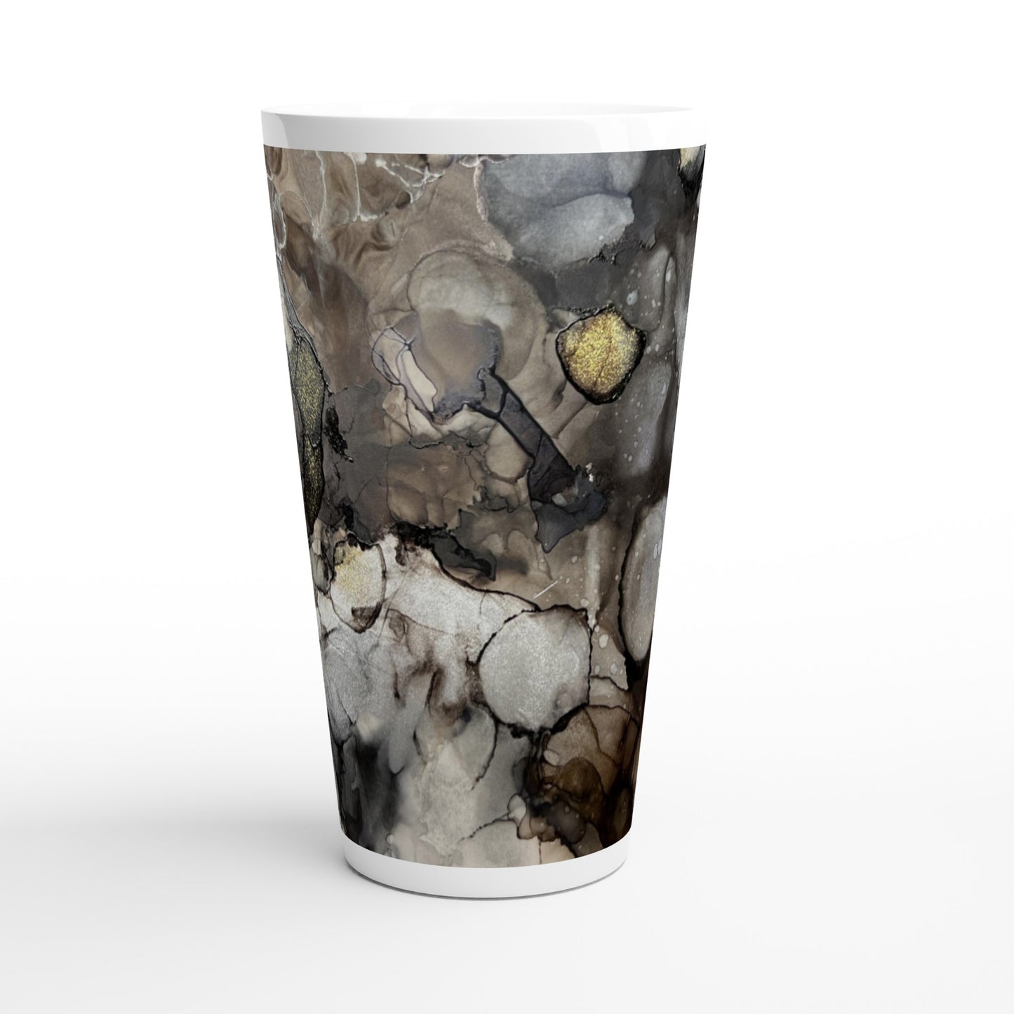 White Latte 17oz Ceramic Mug - When the Darkness Subsides