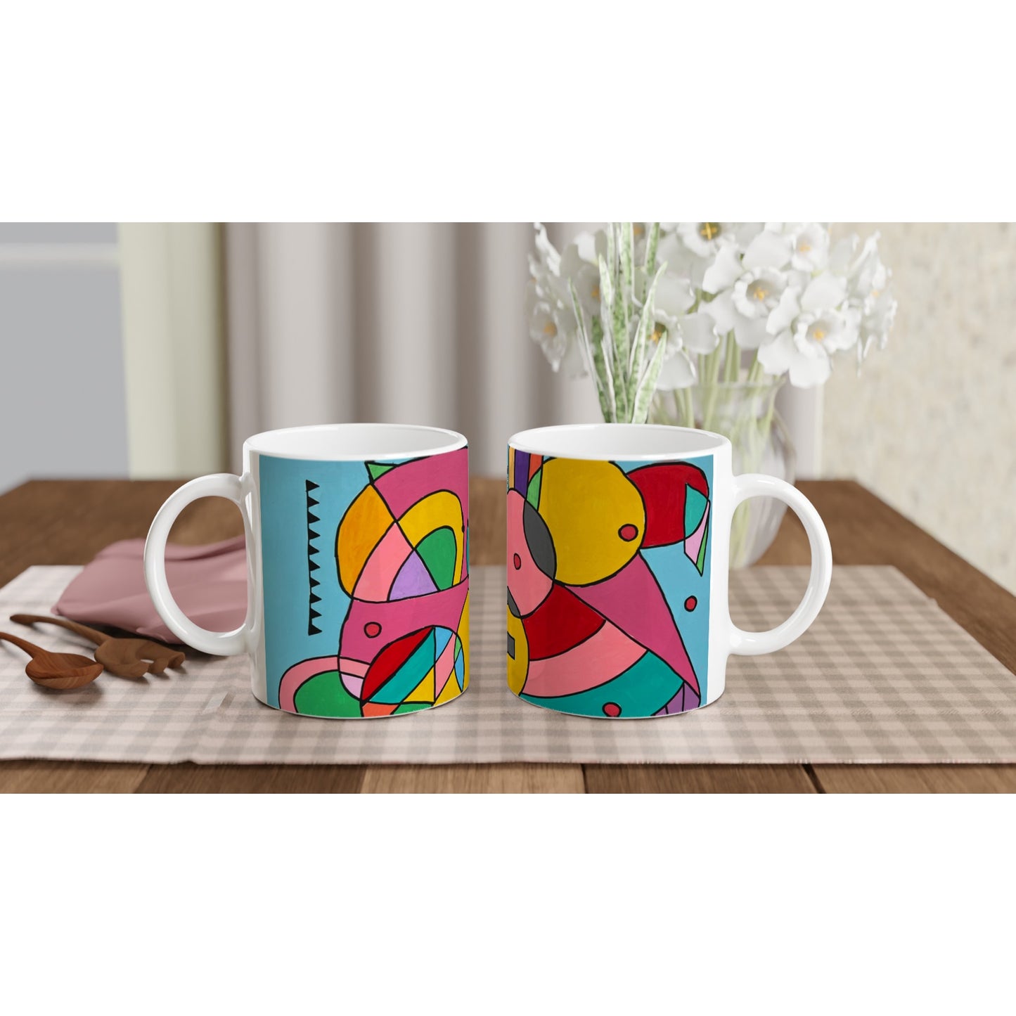 White 11oz Ceramic Mug - Hilarity Ensued