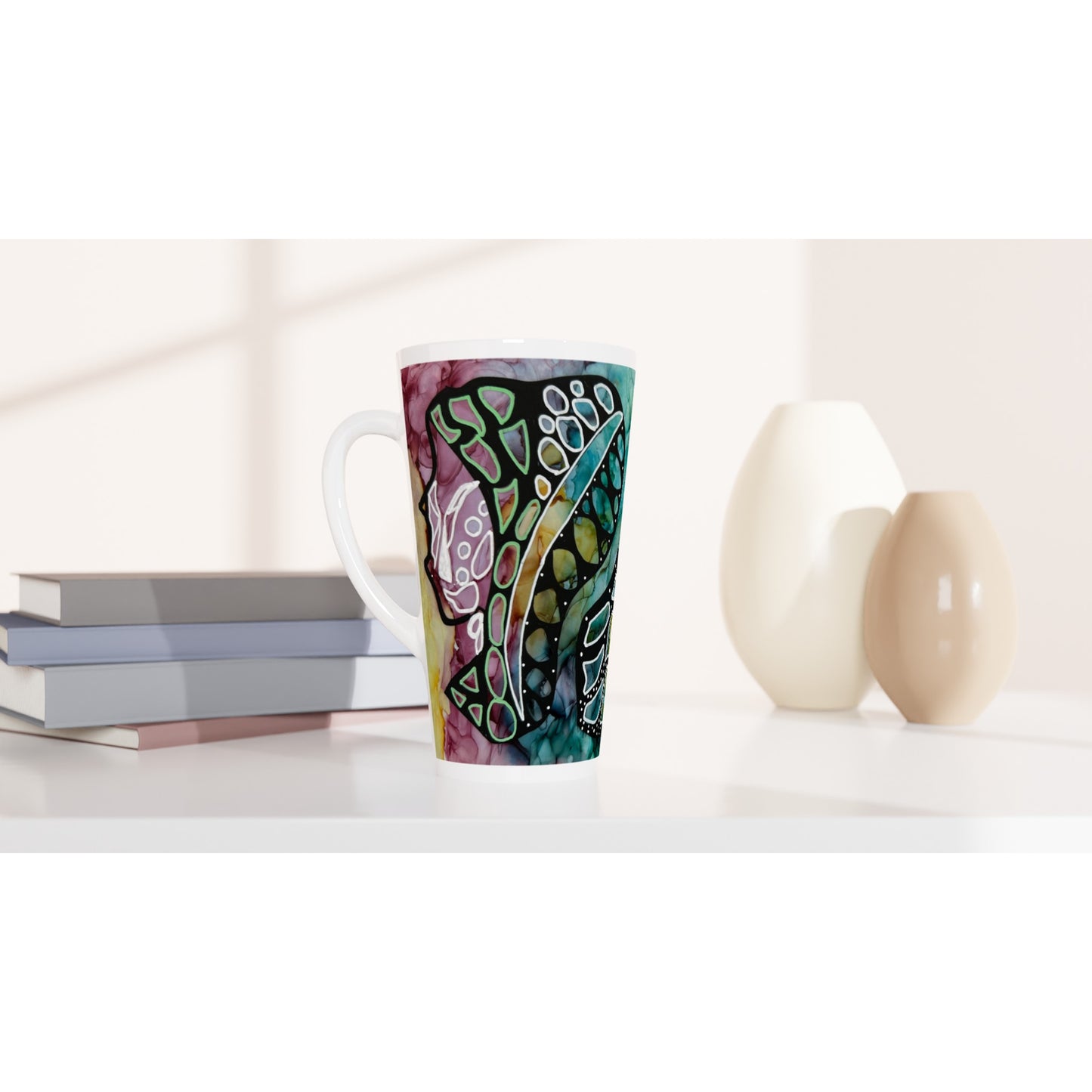 White Latte 17oz Ceramic Mug - When Ideas Collide