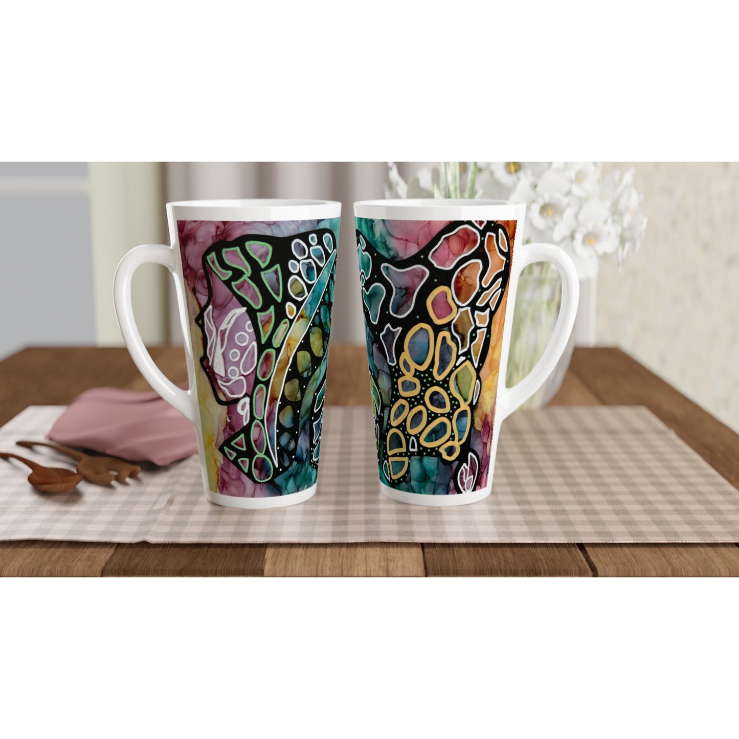 White Latte 17oz Ceramic Mug - When Ideas Collide