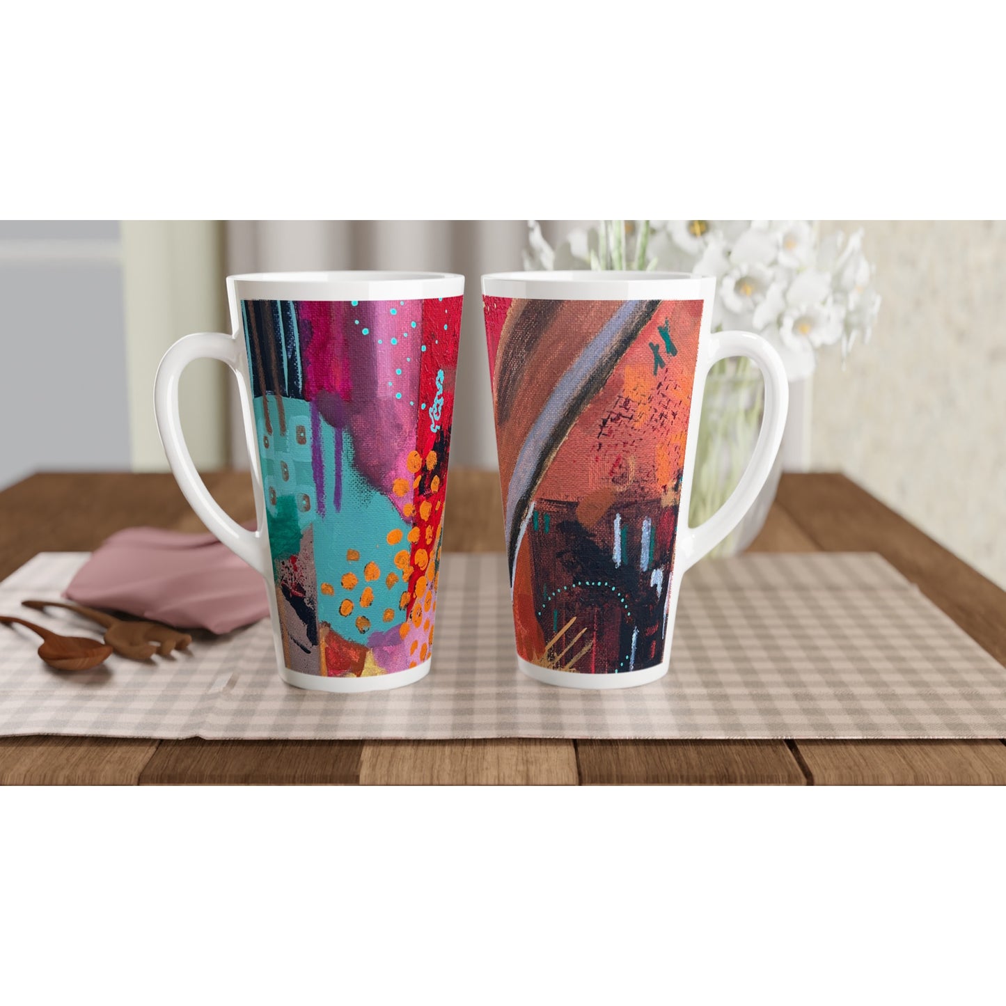 White Latte 17oz Ceramic Mug - Journeys of the Mind