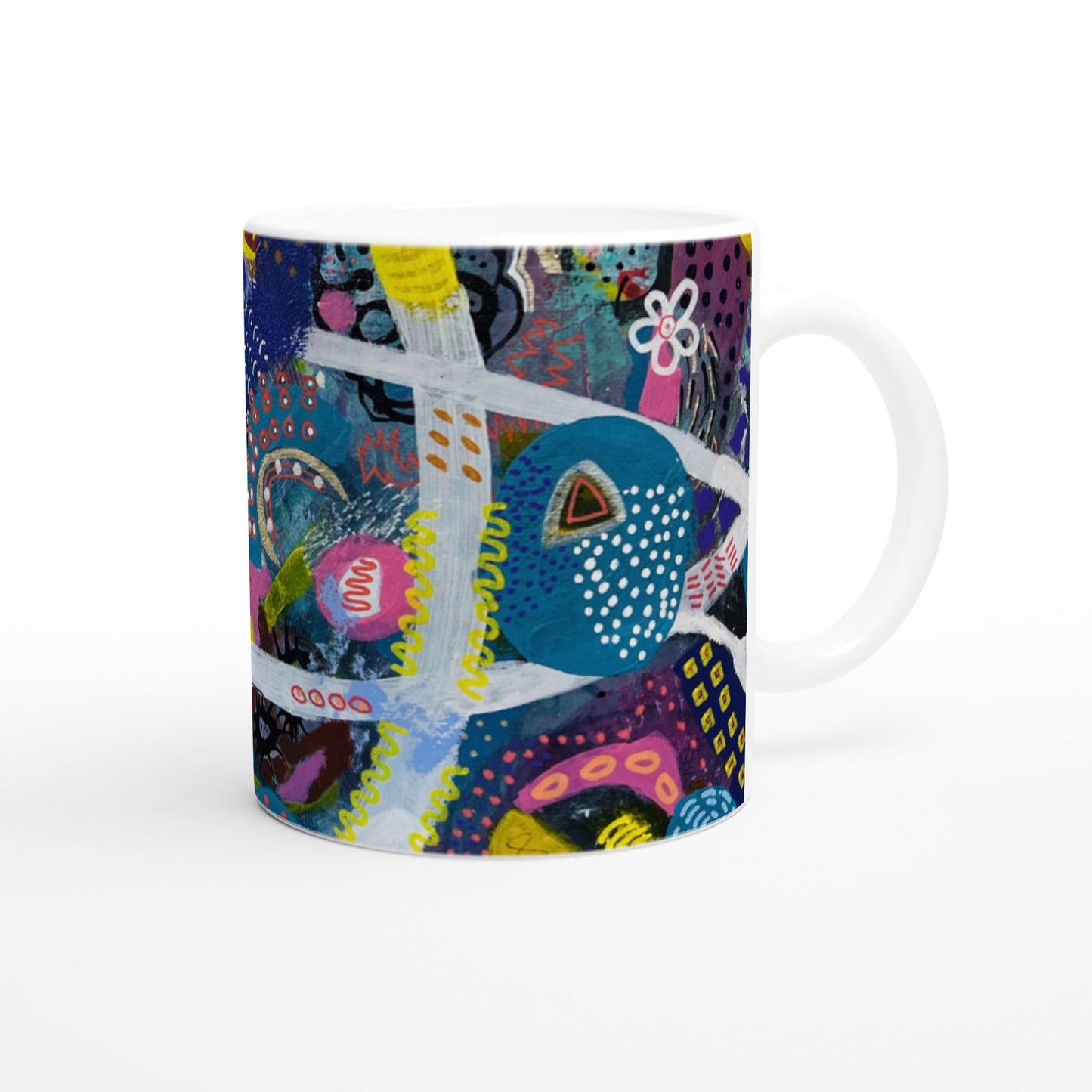 White 11oz Ceramic Mug - Finding my Way