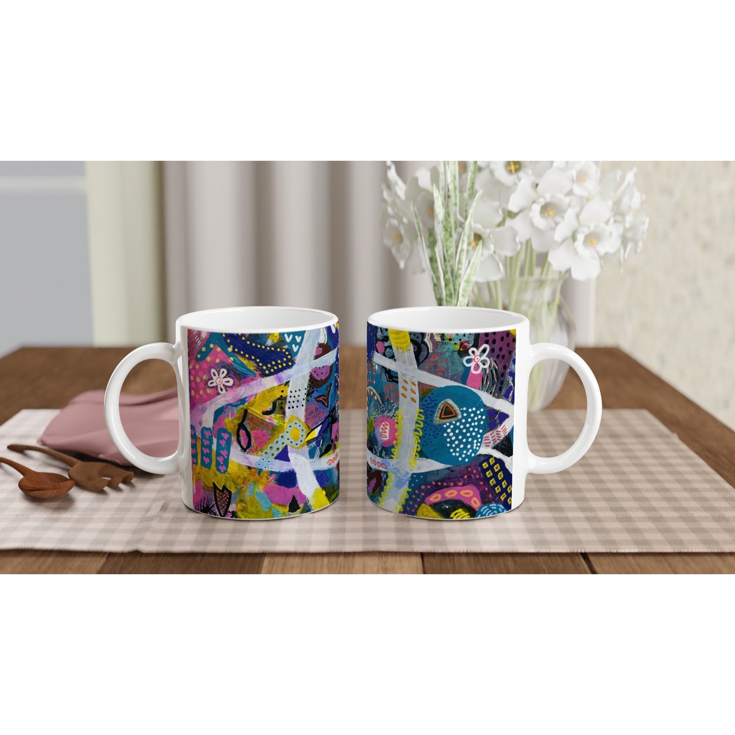 White 11oz Ceramic Mug - Finding my Way