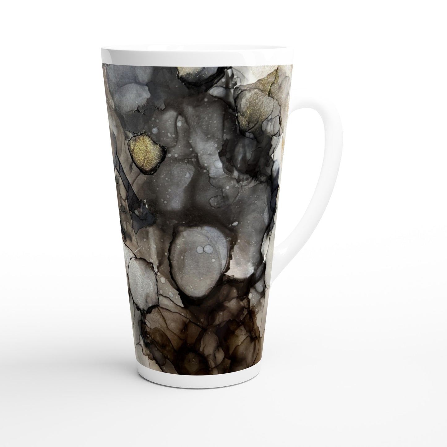 White Latte 17oz Ceramic Mug - When the Darkness Subsides