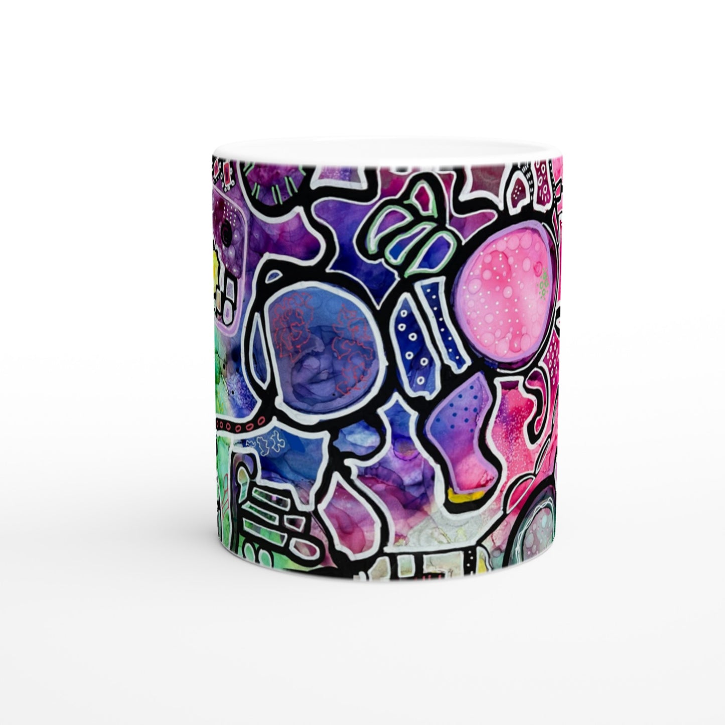 White 11oz Ceramic Mug - Urban Funk