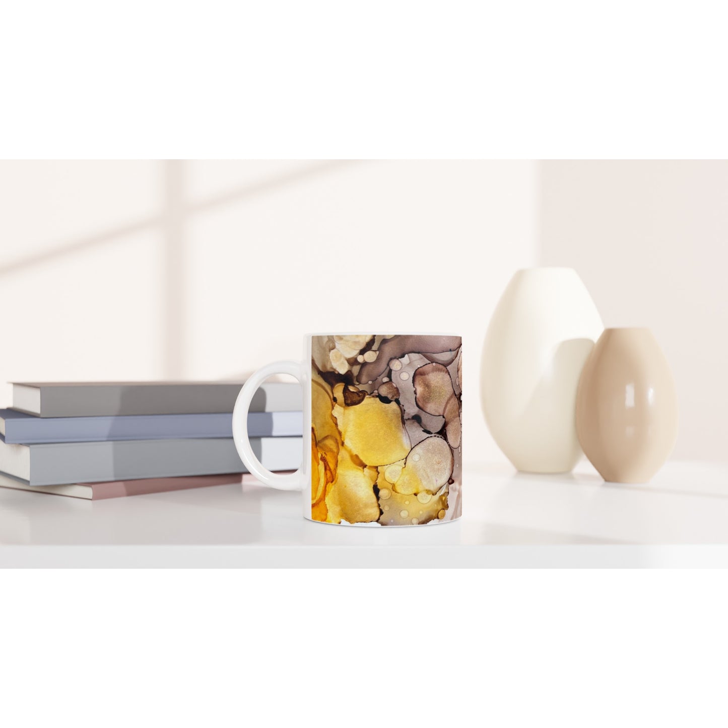 White 11oz Ceramic Mug - A Shower of Blessings