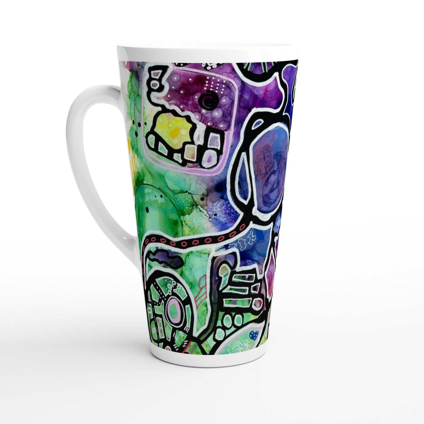 White Latte 17oz Ceramic Mug - Urban Funk