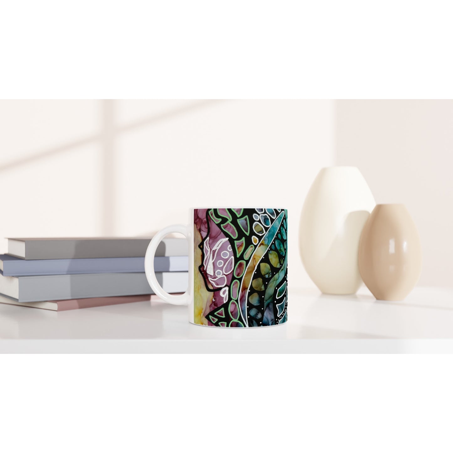 White 11oz Ceramic Mug - When Ideas Collide