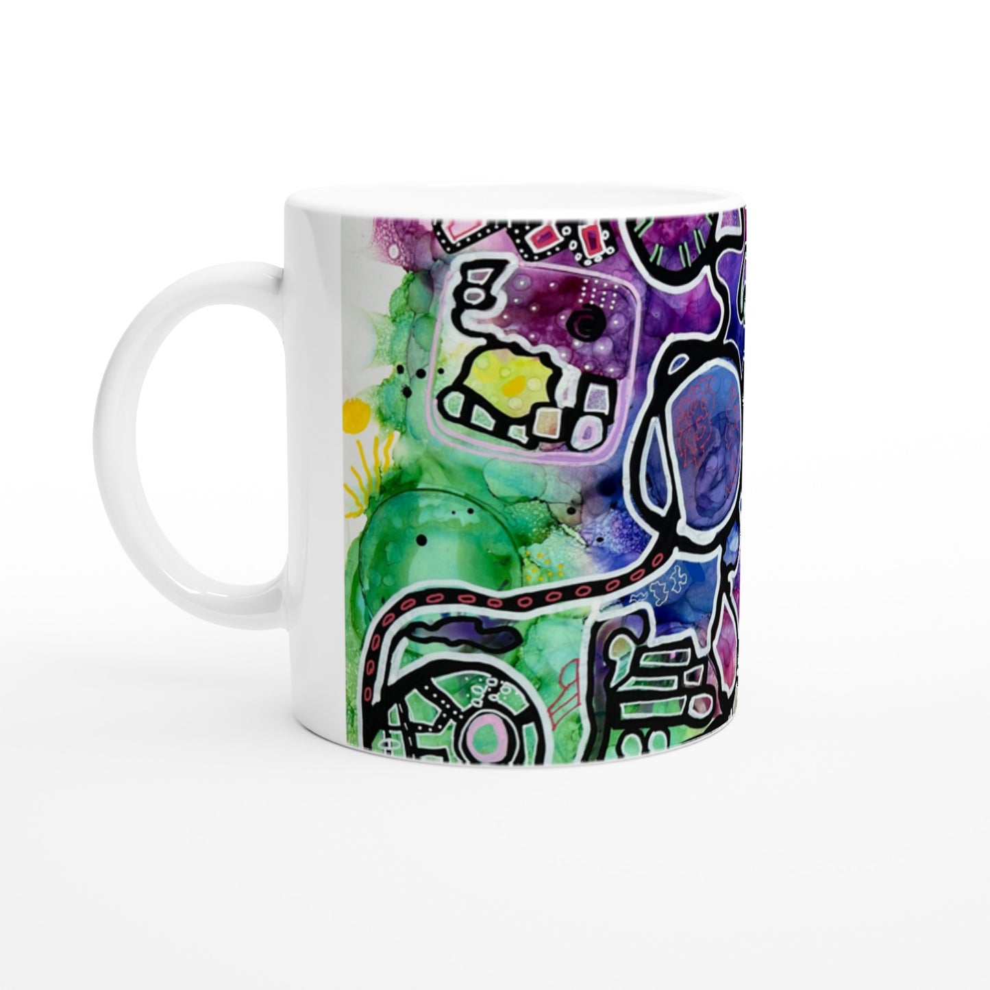 White 11oz Ceramic Mug - Urban Funk