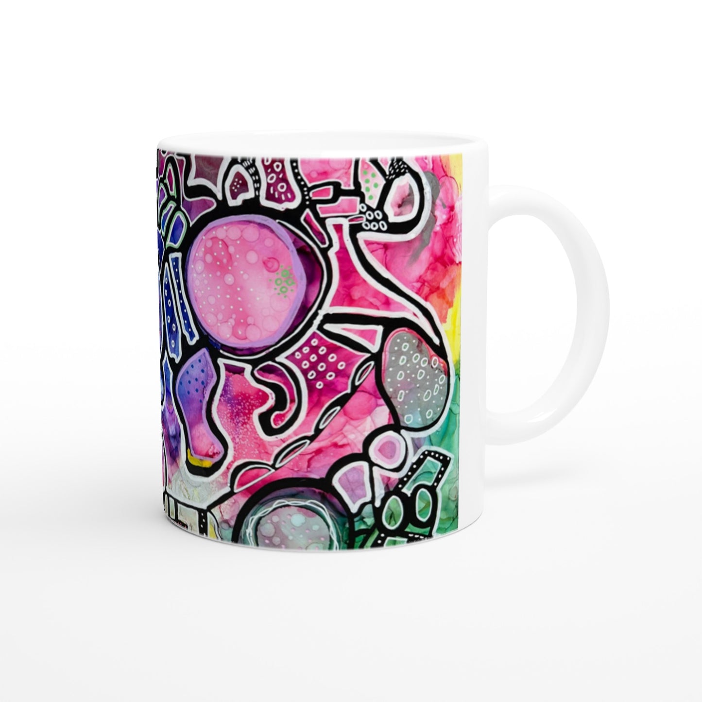 White 11oz Ceramic Mug - Urban Funk