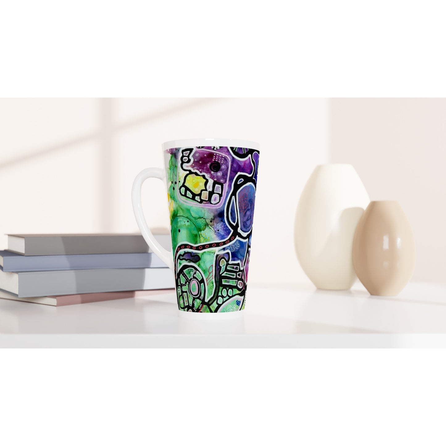 White Latte 17oz Ceramic Mug - Urban Funk