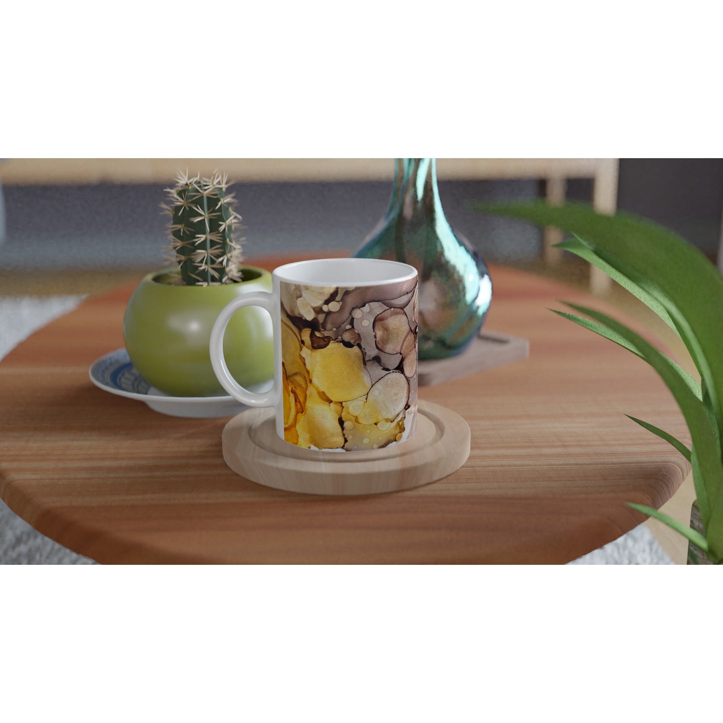 White 11oz Ceramic Mug - A Shower of Blessings