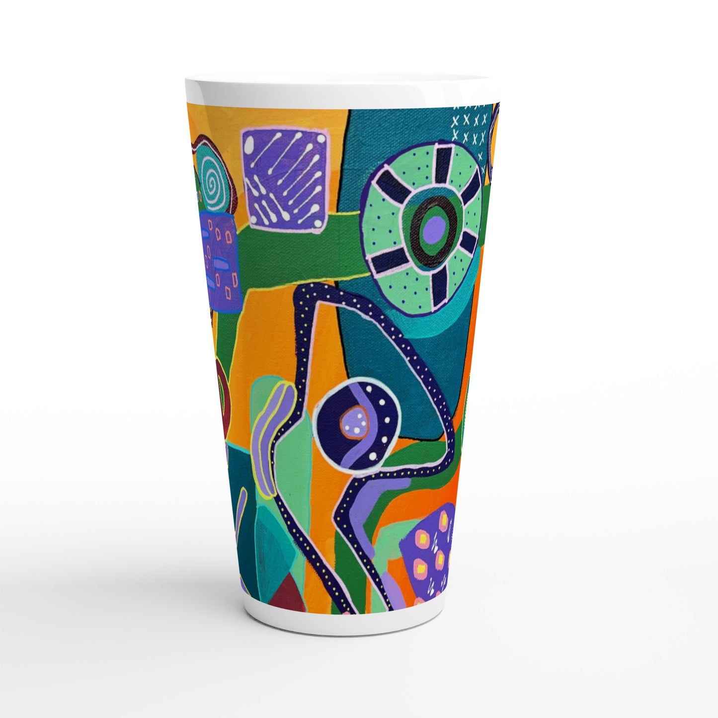 White Latte 17oz Ceramic Mug - Reinventing Myself