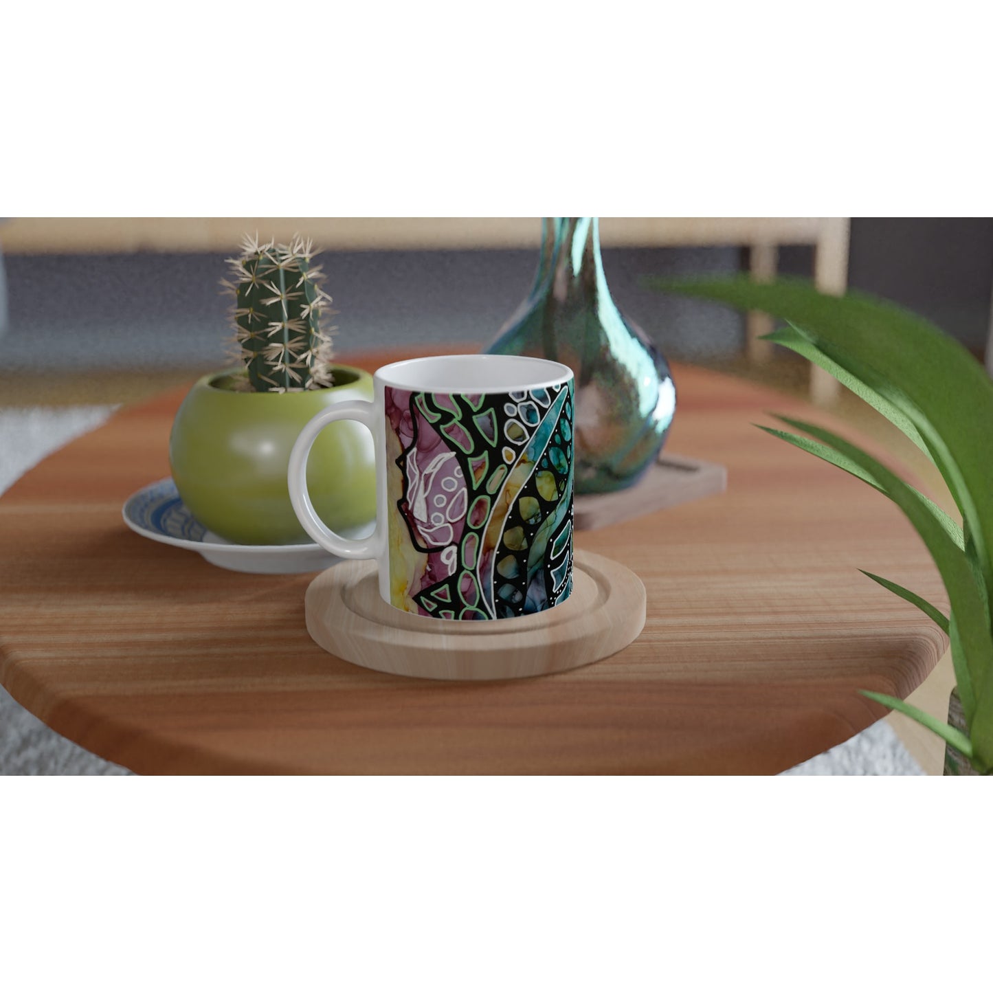 White 11oz Ceramic Mug - When Ideas Collide