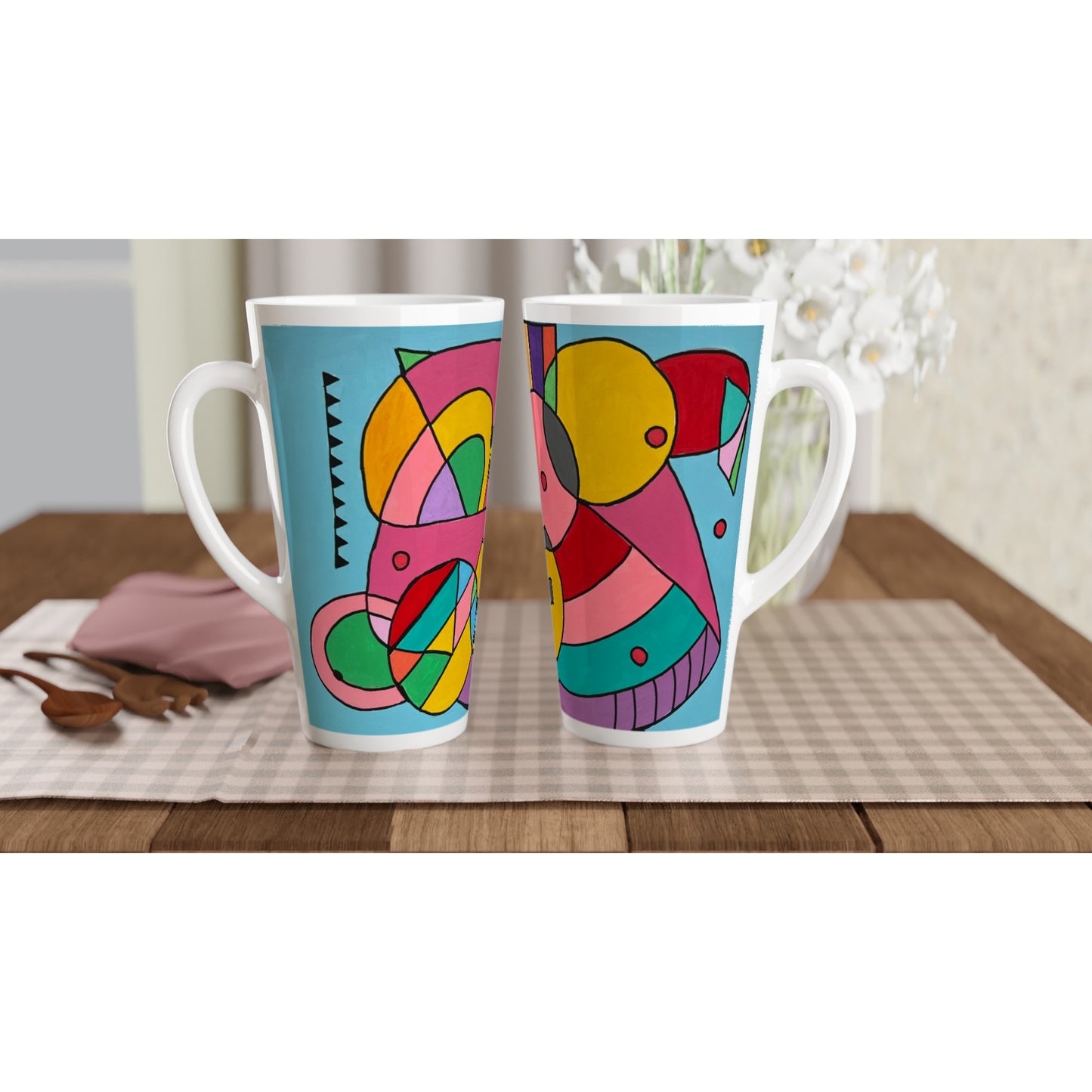 White Latte 17oz Ceramic Mug - Hilarity Ensued