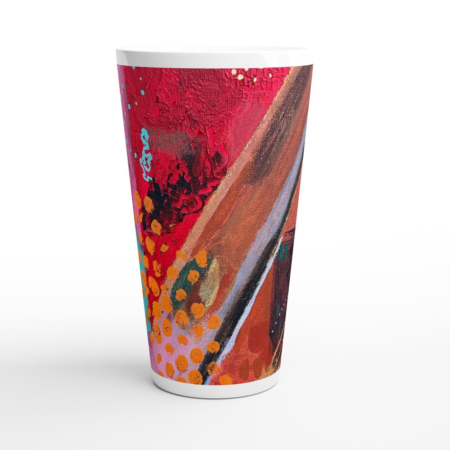 White Latte 17oz Ceramic Mug - Journeys of the Mind