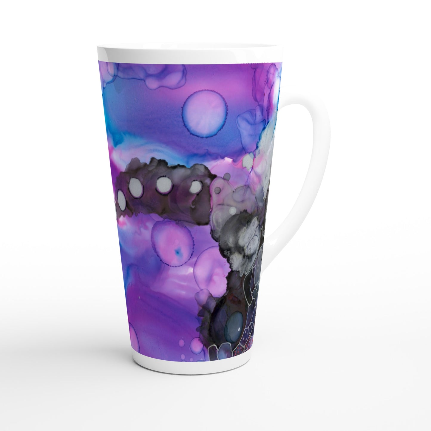 White Latte 17oz Ceramic Mug - Meet Me in the Middle