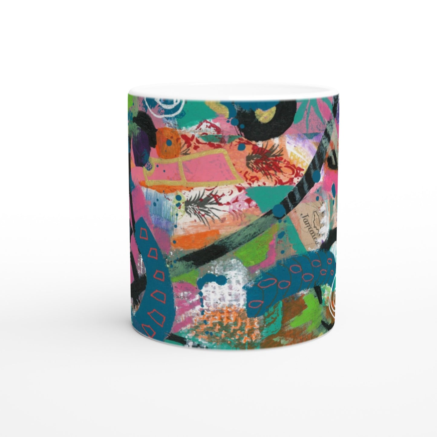 White 11oz Ceramic Mug - Island Vibes