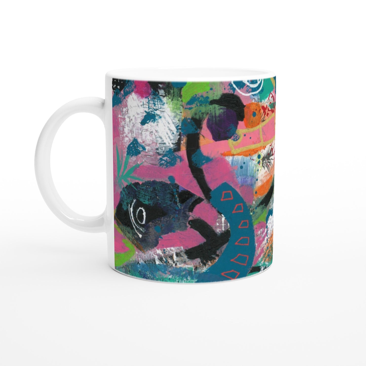 White 11oz Ceramic Mug - Island Vibes