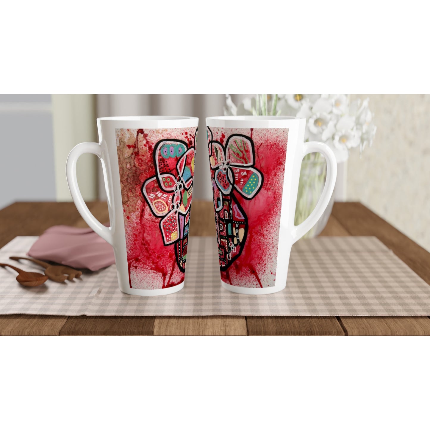 White Latte 17oz Ceramic Mug - Magically