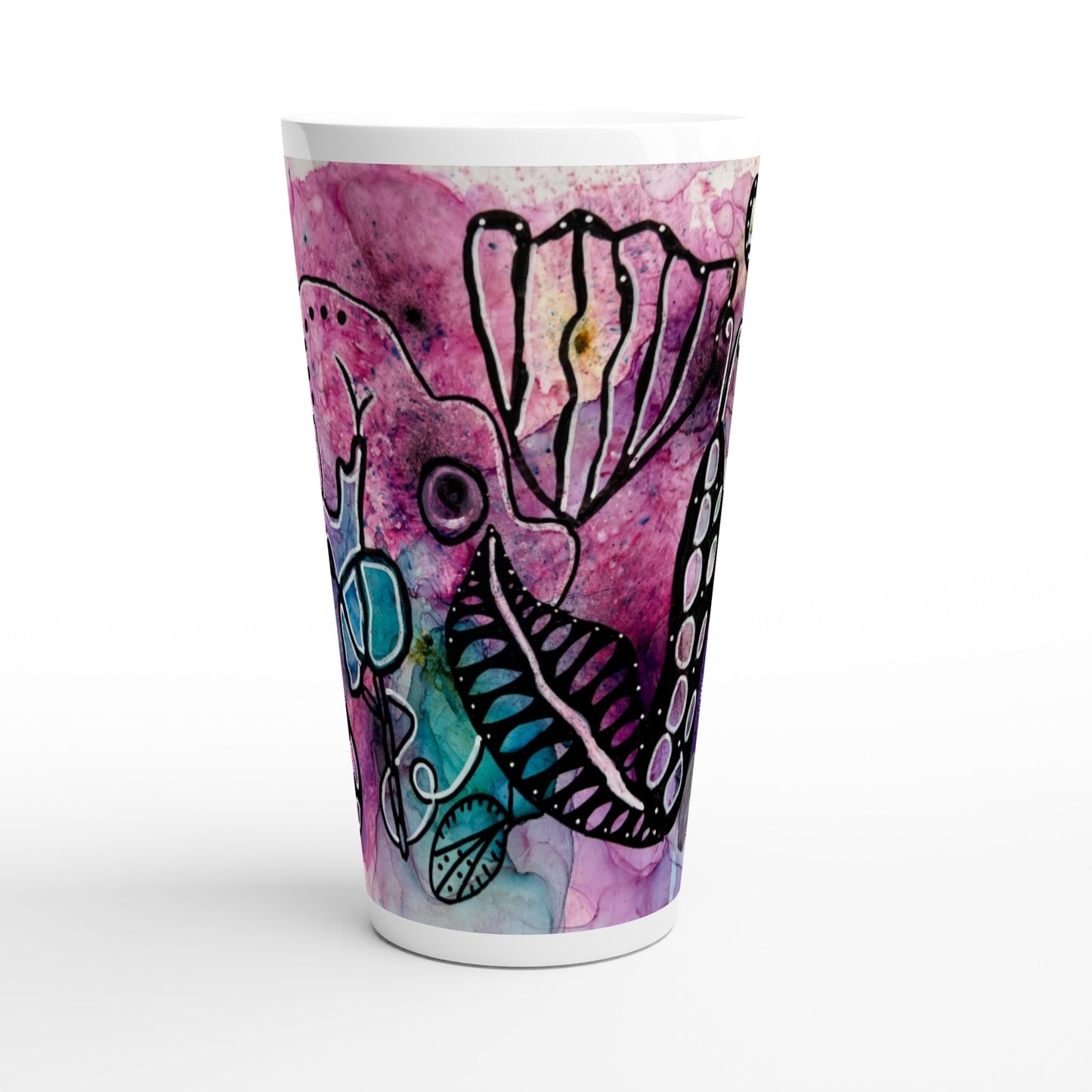 White Latte 17oz Ceramic Mug - Sea-renity Now