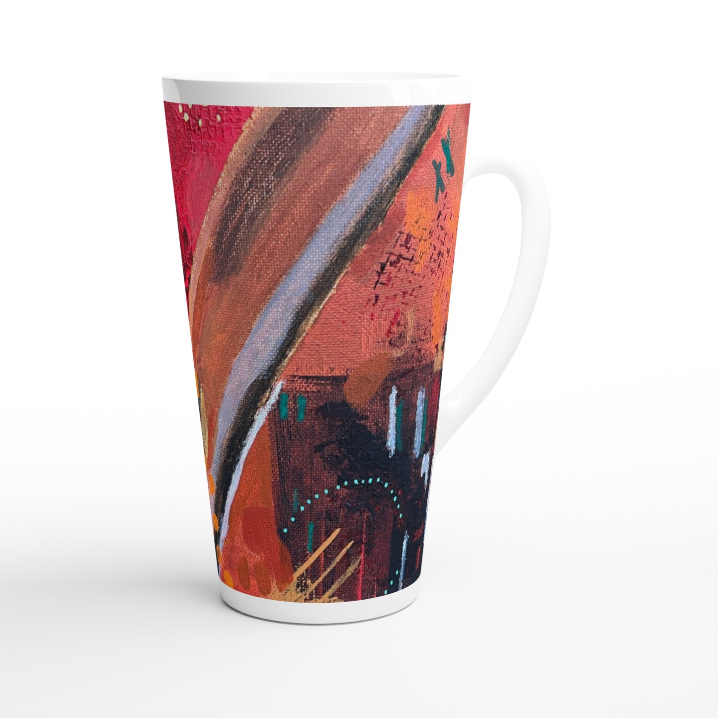 White Latte 17oz Ceramic Mug - Journeys of the Mind