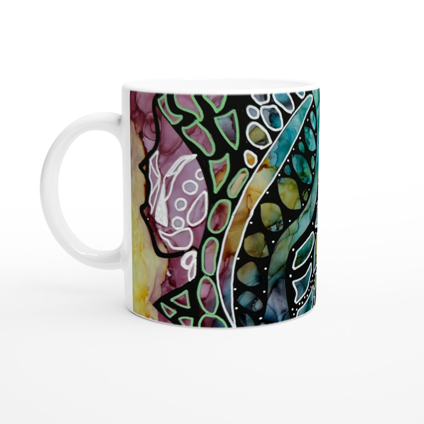 White 11oz Ceramic Mug - When Ideas Collide