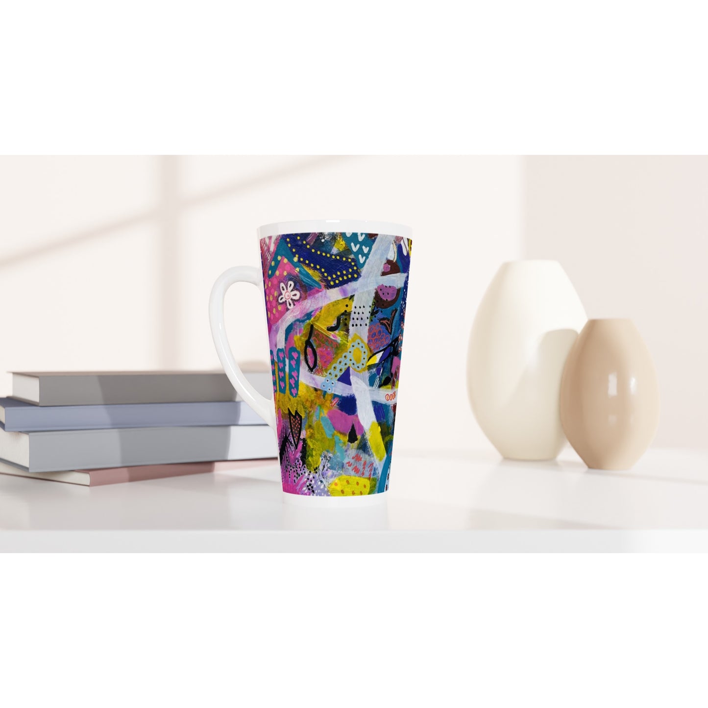 White Latte 17oz Ceramic Mug - Finding my Way