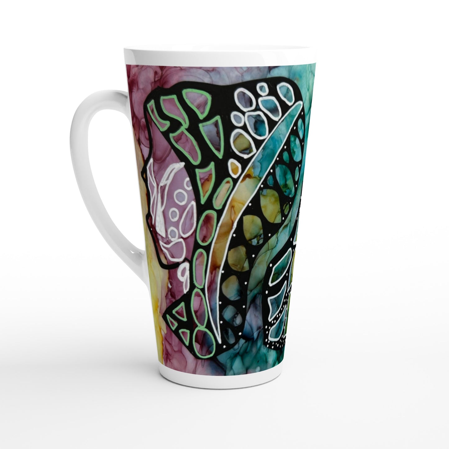 White Latte 17oz Ceramic Mug - When Ideas Collide