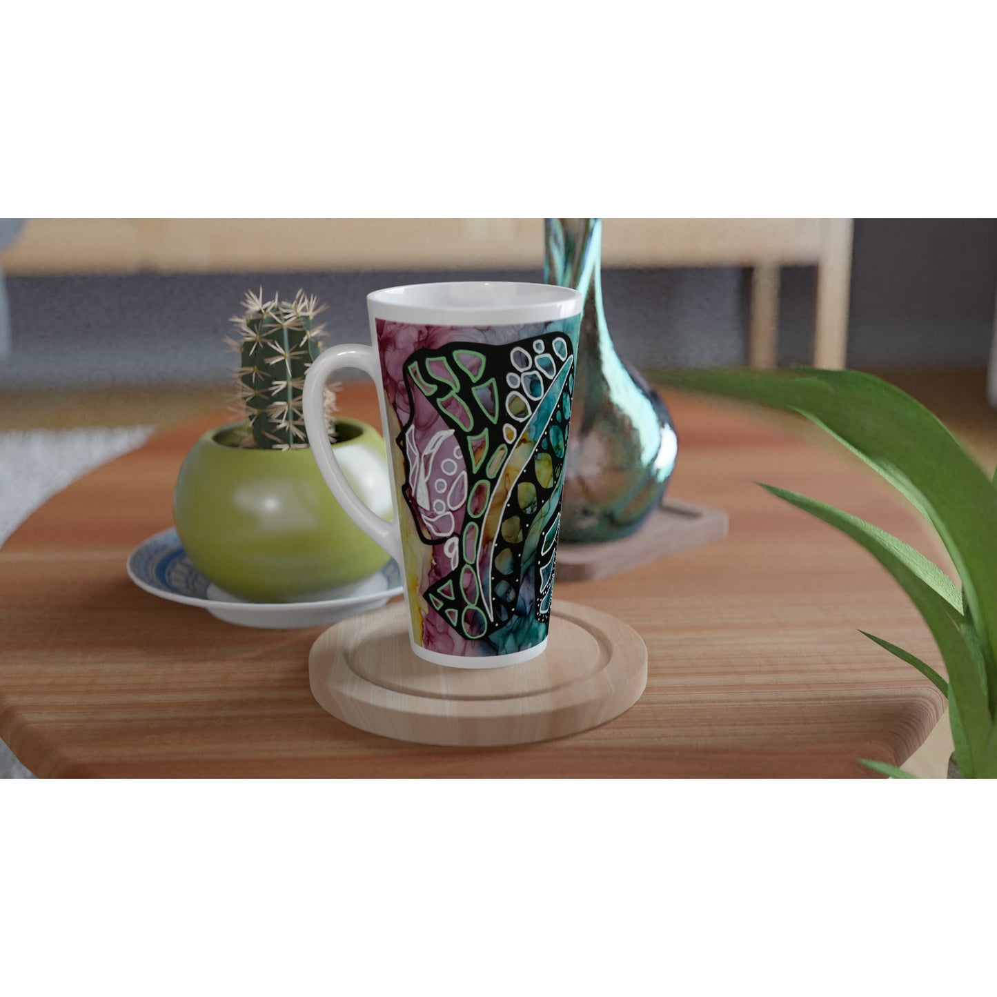 White Latte 17oz Ceramic Mug - When Ideas Collide