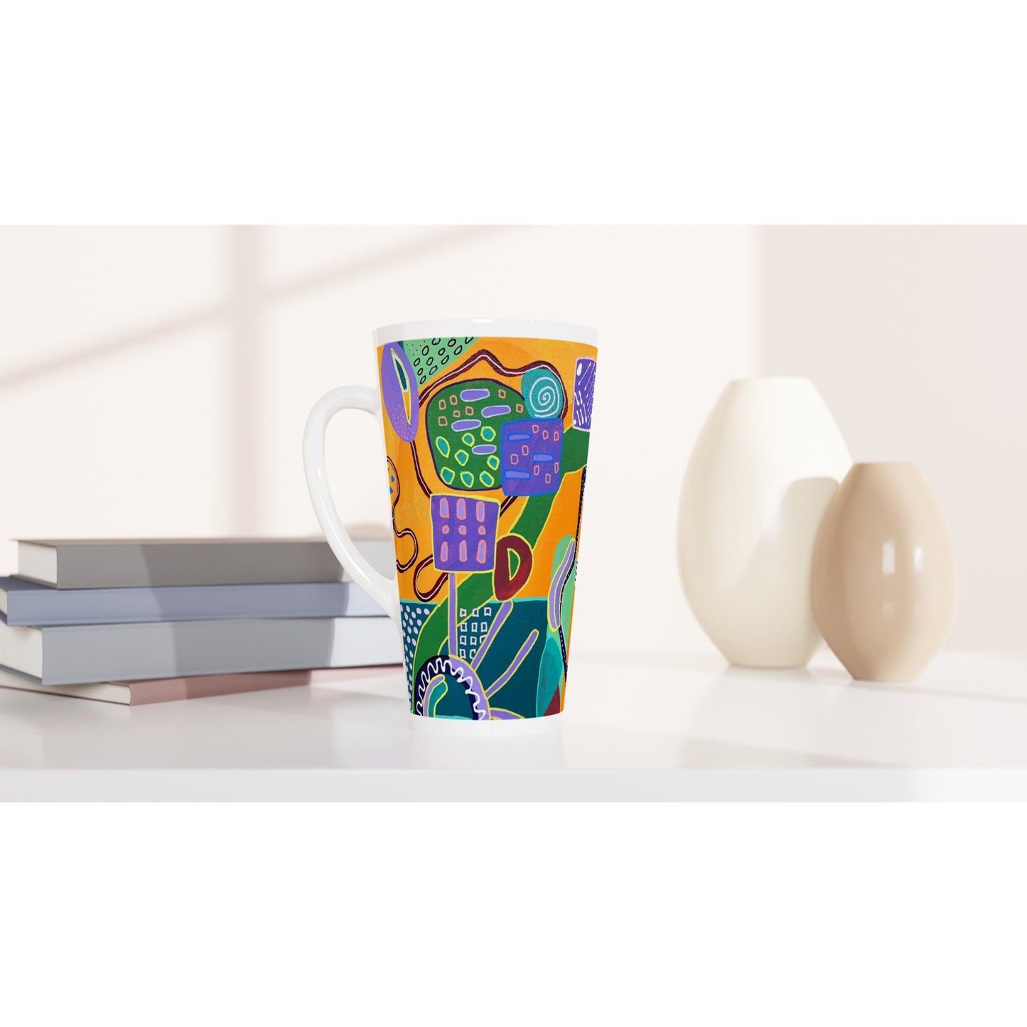 White Latte 17oz Ceramic Mug - Reinventing Myself