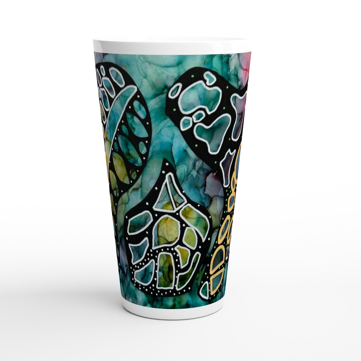 White Latte 17oz Ceramic Mug - When Ideas Collide