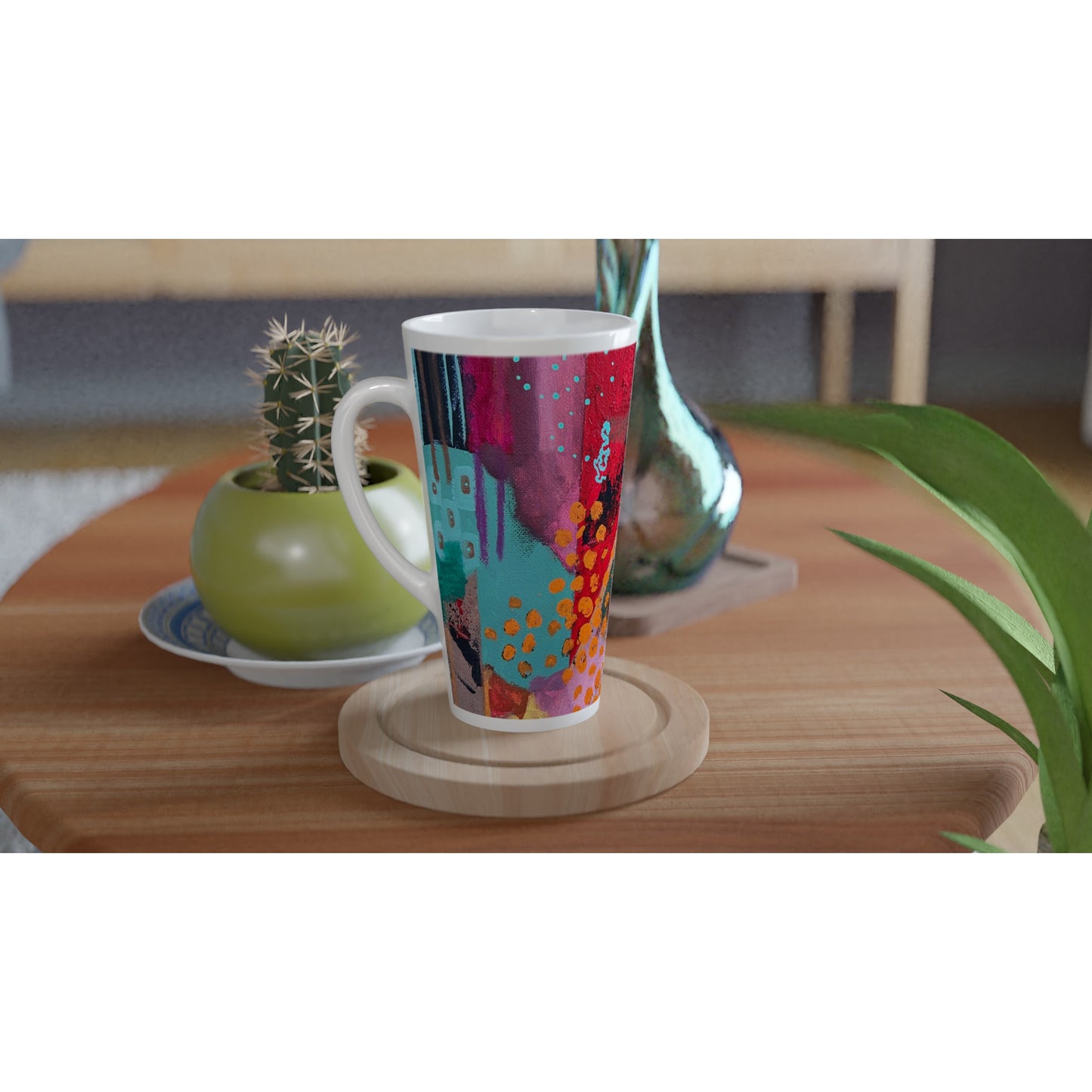 White Latte 17oz Ceramic Mug - Journeys of the Mind