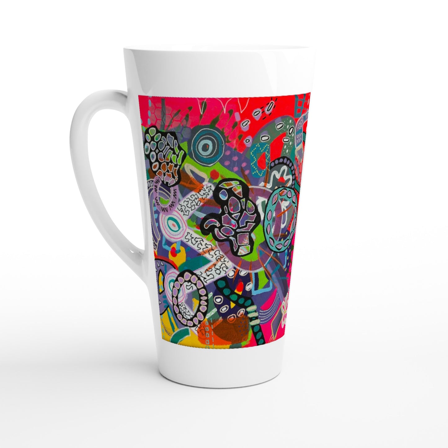 White Latte 17oz Ceramic Mug - A Flash of Brilliance